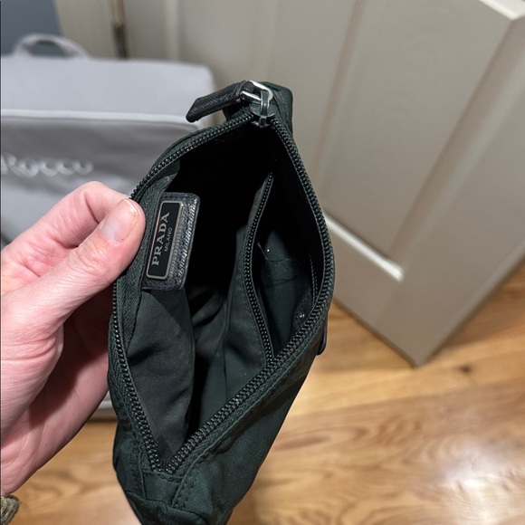 Prada Dark Green Nylon Pouch - Picture 2 of 2